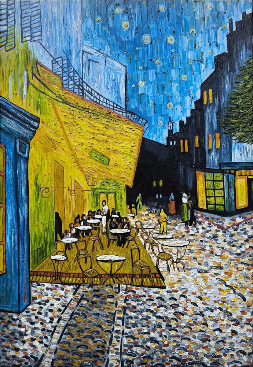 Interpretación de » Terraza del café de la Place du Forum en Arlés » de Van Gogh
